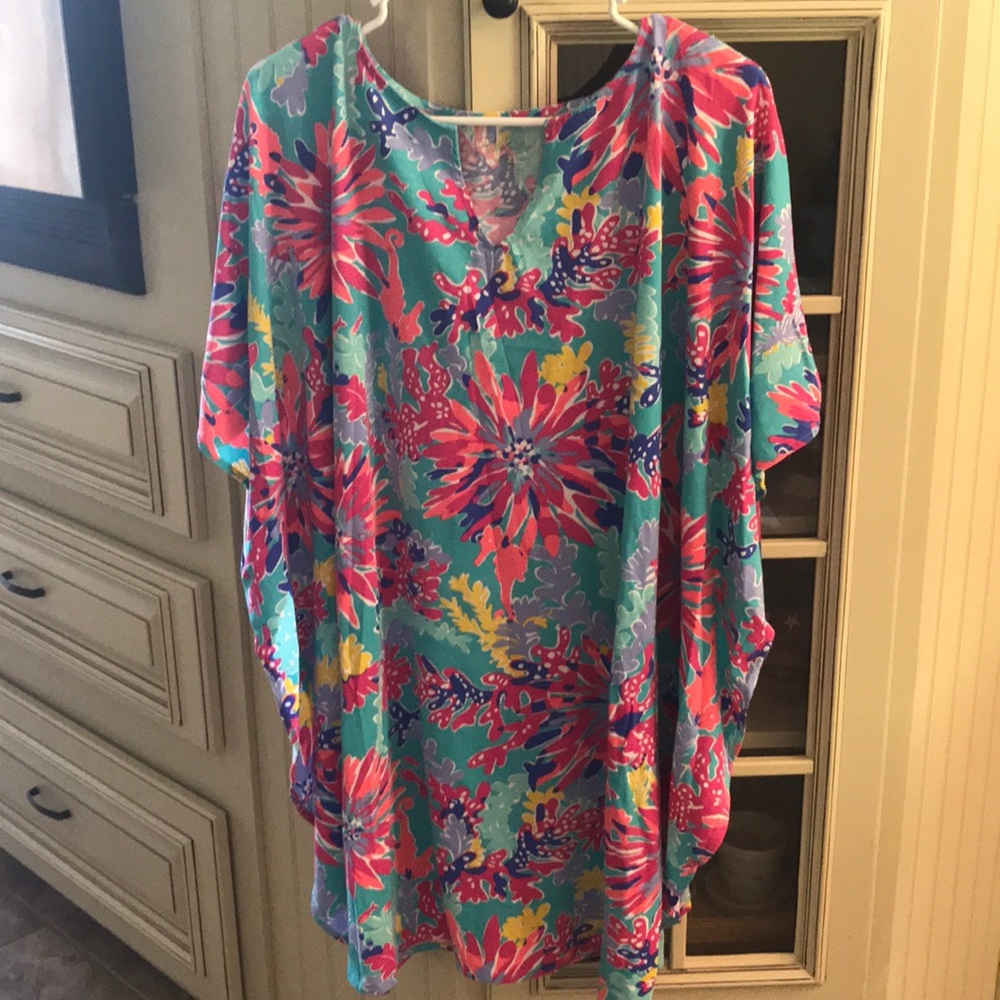 Caftan /Cover up. 34” length. 19.5 bust.